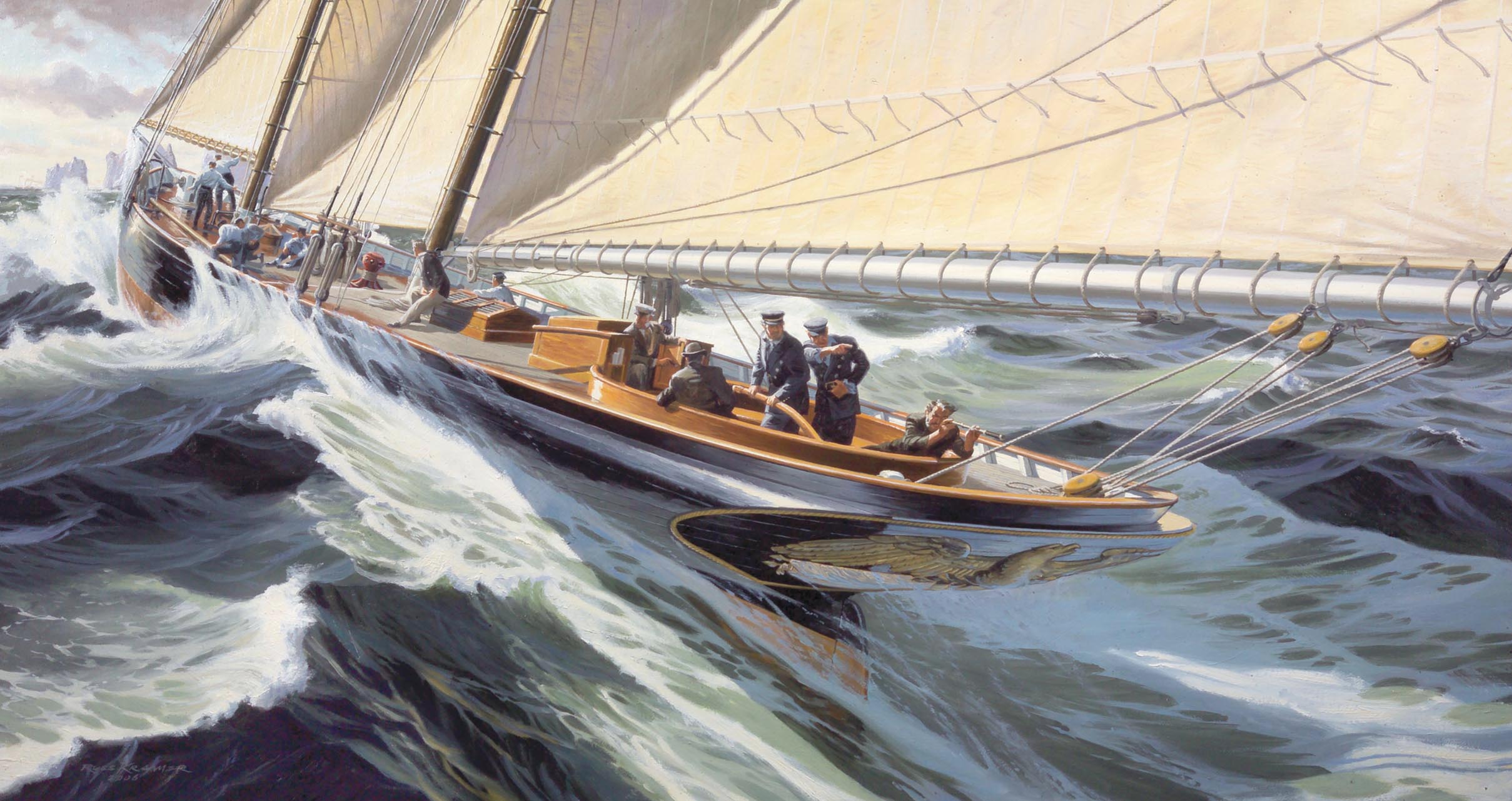 America's Cup painting