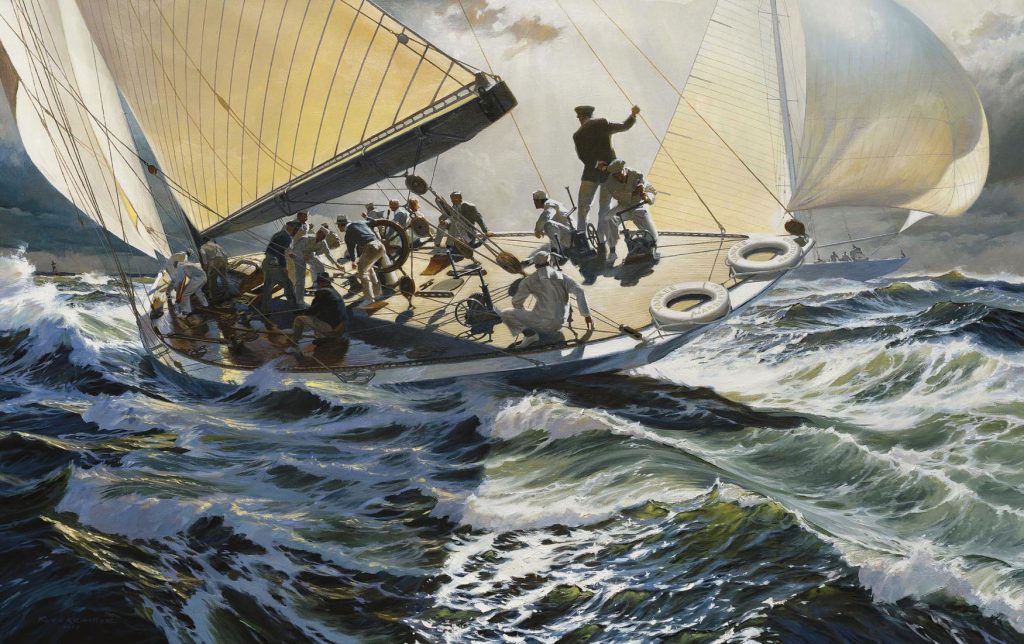 america's cup painting