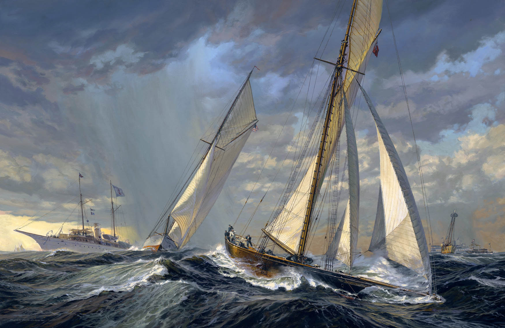 “VOLUNTEER And THISTLE: America’s Cup Start 1887”